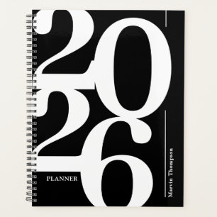 Typographie noir blanc 2024