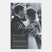 TYPOGRAPHIE NOIR ET BLANC ÉCRITURE MARIAGE BIENVEN (Recto)