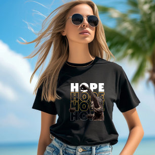 Typographie noir et blanc HOPE T-shirt