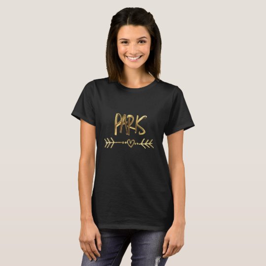 Typographie noire de regard d'or de Paris France T-shirt