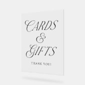 Typographie noire moderne Cartes de mariage et cad (Angle)