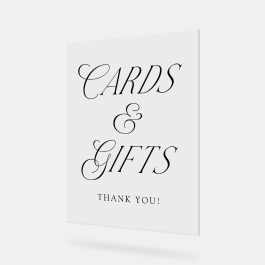 Typographie noire moderne Cartes de mariage et cad (Angle)