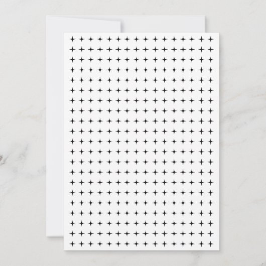 Typographie noire Modifier le faire-part de date (Dos)