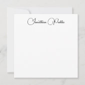 Typographie Nom Modèle élégant moderne (Devant)