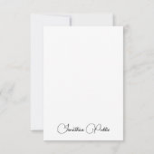 Typographie Nom Modèle Élégant Moderne Vertical (Dos)