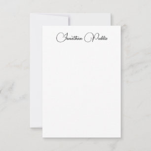 Typographie Nom Modèle Élégant Moderne Vertical