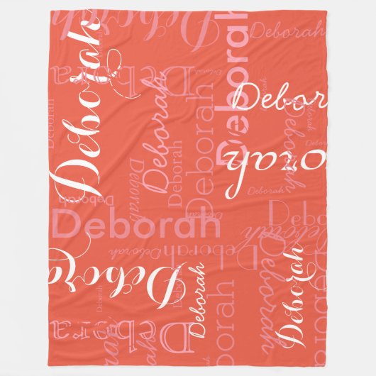 Typographie Noms roses sur la couverture en polair (Devant)