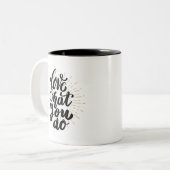 Typographie Or Citation Inspiration Mug (Devant gauche)