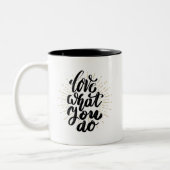 Typographie Or Citation Inspiration Mug (Gauche)