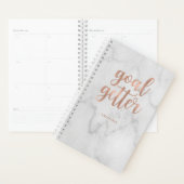 Typographie or Rose Faux sur le marbre | But Gette (Devant avec enveloppe)