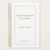 Typographie Or simple et Mariage de cadre (Devant)