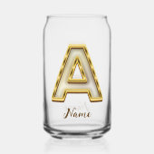 Typographie originale A Monogram Gold (Verso)