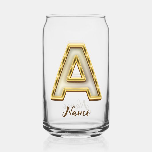 Typographie originale A Monogram Gold (Verso)