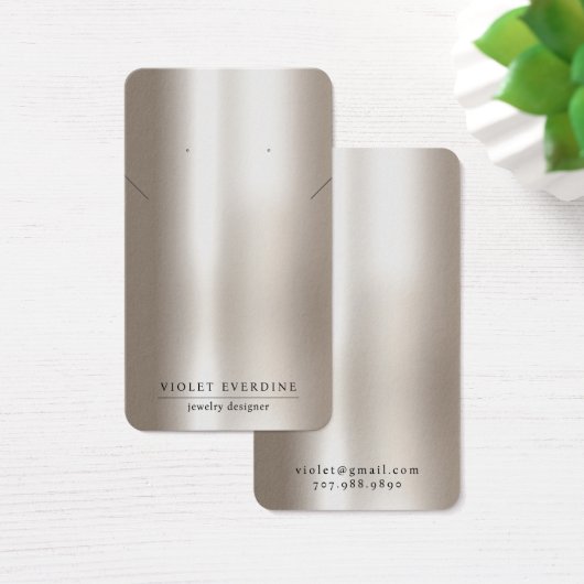 Typographie Pearlescent Écouter collier bijoux (Bureau)