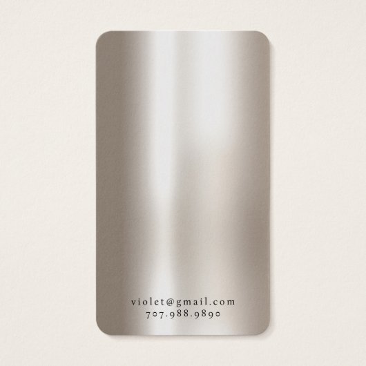 Typographie Pearlescent Écouter collier bijoux (Dos)