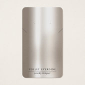 Typographie Pearlescent Écouter collier bijoux (Devant)