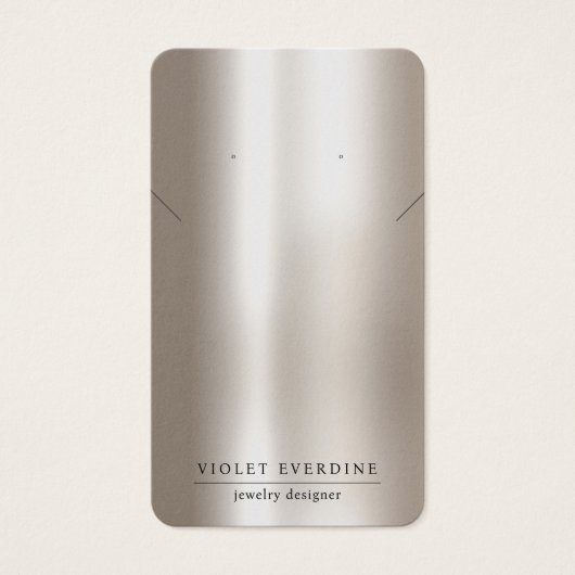 Typographie Pearlescent Écouter collier bijoux (Devant)