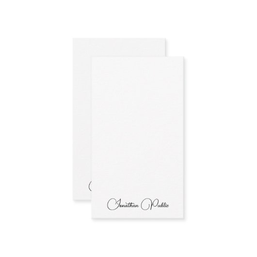 Typographie personnalisée Nom du script Modèle Mod (Devant/Arrière en situation)