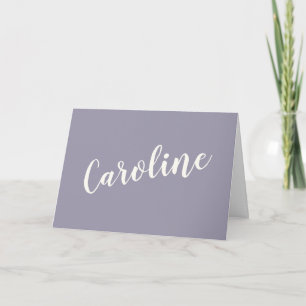 Typographie Personnalisée Violet Gris Minimaliste