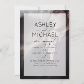 Typographie Photo Engagement Party Invitation (Devant)