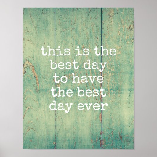 typographie poster meilleur jour jamais citation b (Devant)