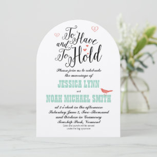 Typographie Pour Avoir et Pour Tenir Invitation Me