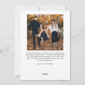 Typographie rétro Carte de Noël (Dos)