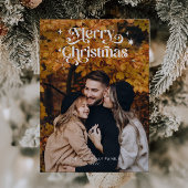 Typographie rétro Carte de Noël