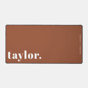 Typographie Rétro en Terracotta Personnalisée