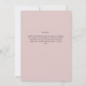 Typographie Rose Dusty uniquement Faire-part de ma (Dos)