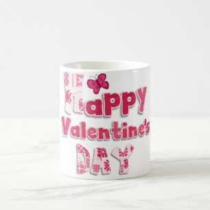 Typographie rose mignonne Saint Valentin Mug