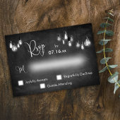 Typographie RSVP Edison Lights sur tableau de bord