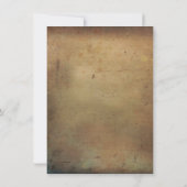 Typographie russe vintage Invitations de mariage (Dos)