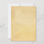 Typographie russe vintage Invitations de mariage (Dos)