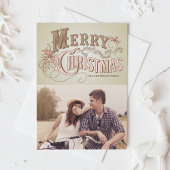 Typographie rustique | Carte photo de vacances