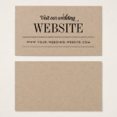 Typographie Rustique moderne Mariage Site Web Boît (Devant & derrière)