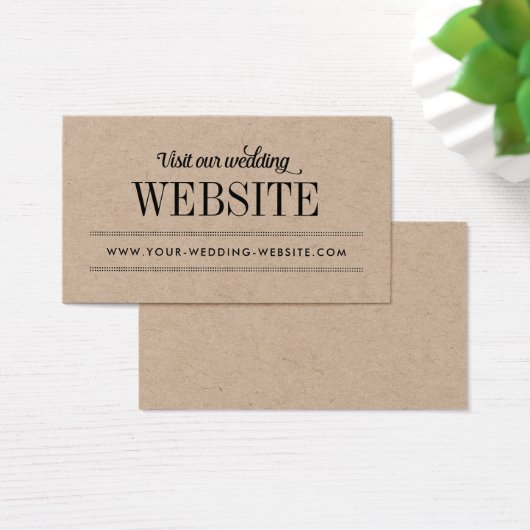 Typographie Rustique moderne Mariage Site Web Boît (Bureau)