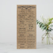 Typographie rustique Programmes de mariage 2 Matro (Debout devant)