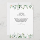 typographie script vert joyaux Noël carte (Dos)