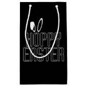 Typographie simple de Pâques Hoppy| Sac cadeau (Dos)