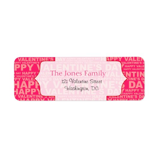 Typographie Stickers Saint-Valentin (Devant)