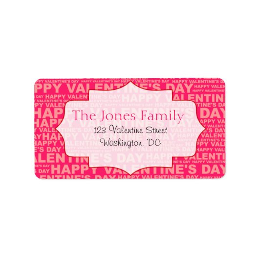 Typographie Stickers Saint-Valentin (Devant)