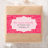 Typographie Stickers Saint-Valentin (En situation)