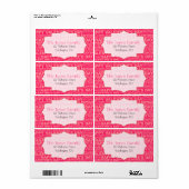 Typographie Stickers Saint-Valentin (Feuille entière)