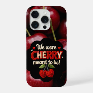 Typographie style tricot cosy et cerises adorables
