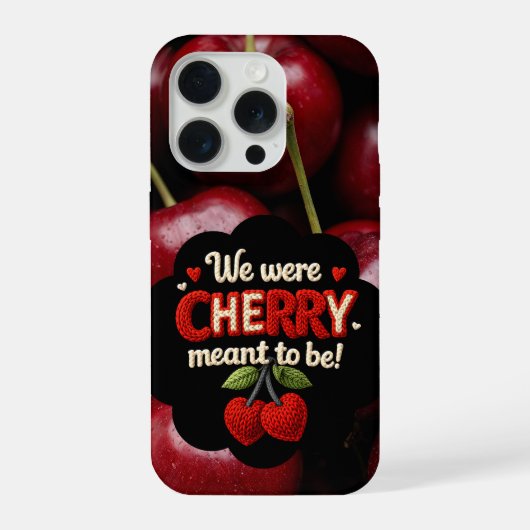 Typographie style tricot cosy et cerises adorables (Verso)