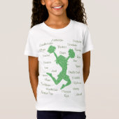 Typographie T-Shirt des Termes Cheerleading (Devant)