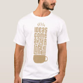 Typographie technique Abstraite Design T-shirt noi (Devant)