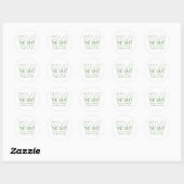 Typographie tendance Enregistrer Stickers Date, Ve (Feuille)