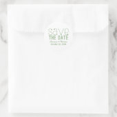 Typographie tendance Enregistrer Stickers Date, Ve (Sac)